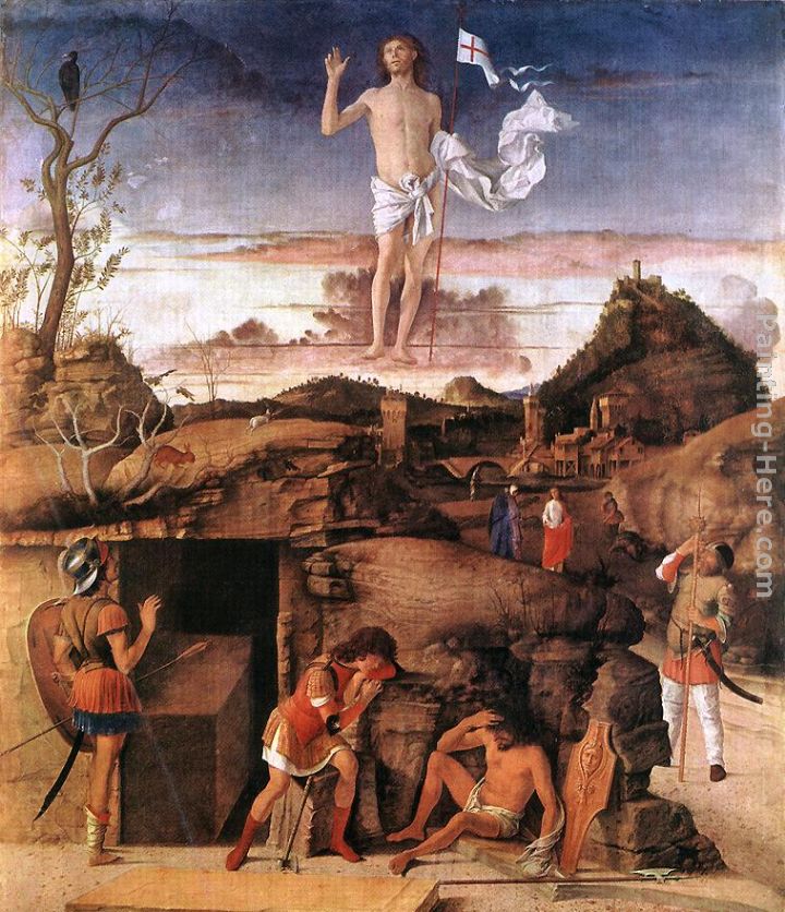 Resurrection of Christ painting - Giovanni Bellini Resurrection of Christ art painting